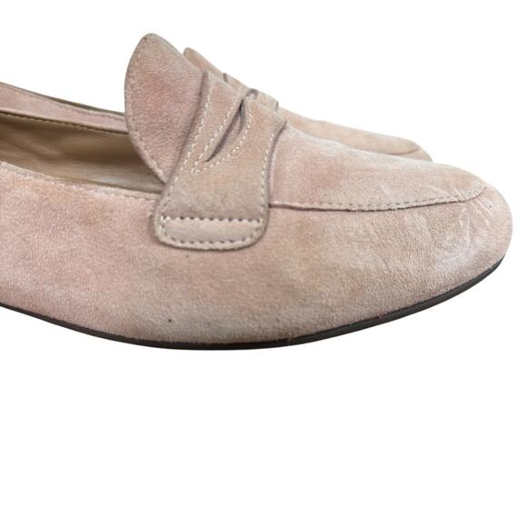 Clarks Unstructured Un Blush Go Womens Suede Penny Loafers Shoes Flats sz 8.5 - Picture 13 of 16